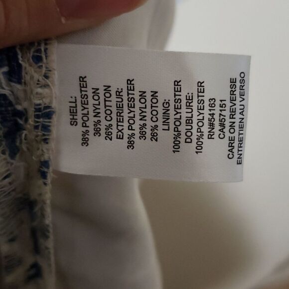 TOMMY Hilfiger Floral blue and cream Lace Blue Dress size 8 - Picture 6 of 8